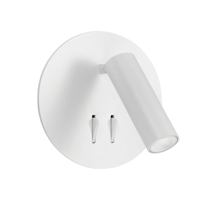 Telbix Esra Round LED Uplighter and Spotlight | White
