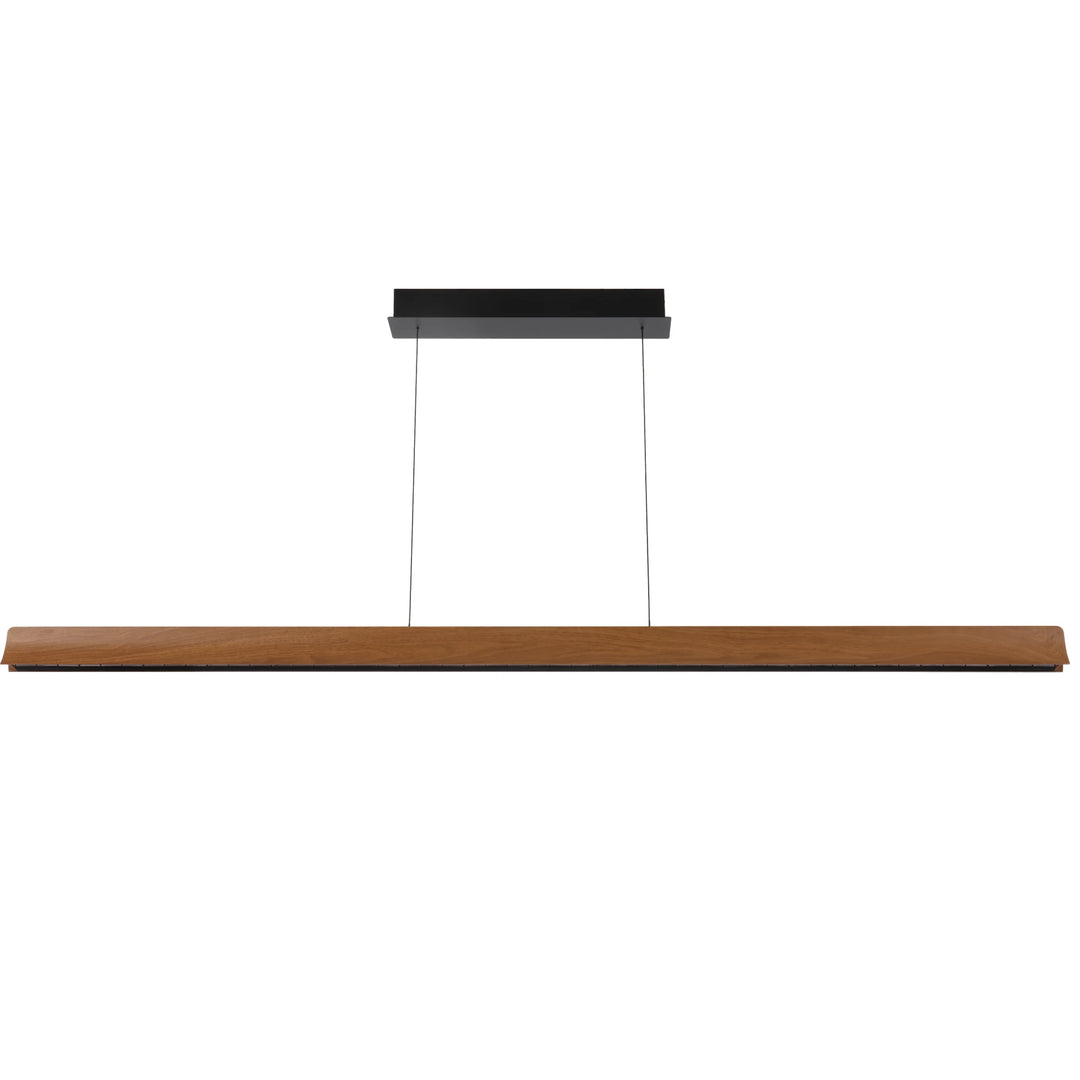 Telbix 1 Light Lucid LED Pendant Light | Wood