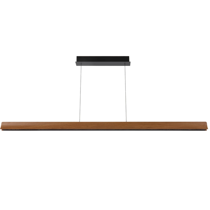 Telbix 1 Light Lucid LED Pendant Light | Wood