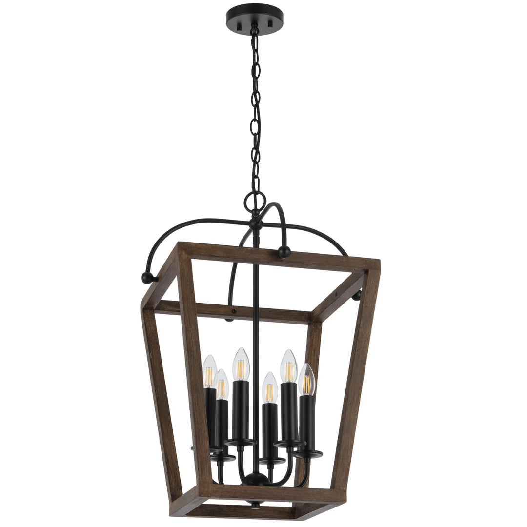 Telbix Black Lacota Pendant Light | 6 Light