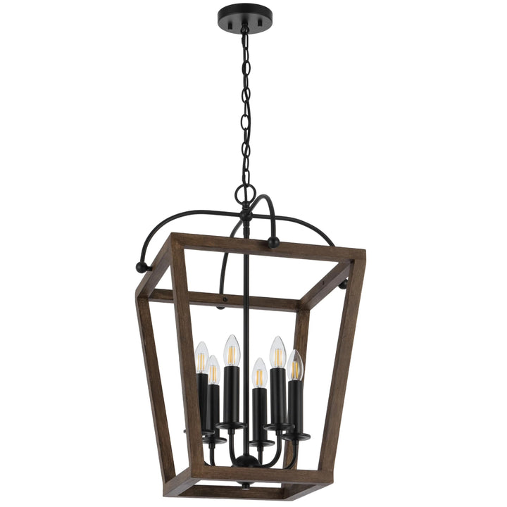 Telbix Black Lacota Pendant Light | 6 Light