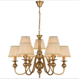 Telbix Siedel 9-Light Pendant with Shades | Copper
