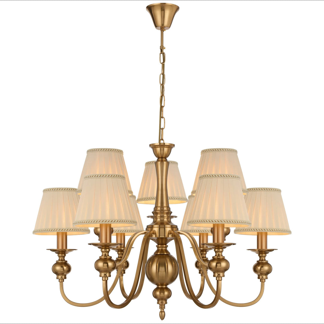 Telbix Siedel 9-Light Pendant with Shades | Copper