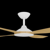 Calibo Vanga 48" DC Smart Ceiling Fan with Remote Control | White and Bamboo