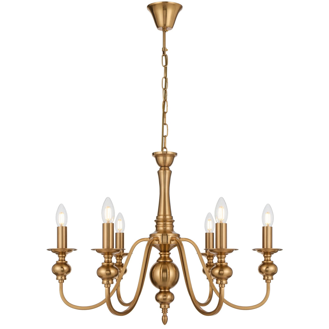 Telbix Siedel 6-Light Pendant | Copper