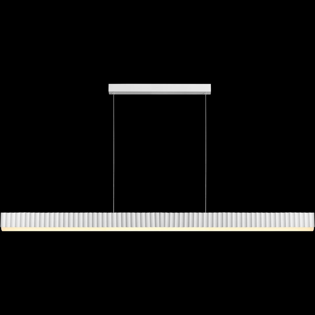 Calibo Prinia Modern Fluted 2532mm Linear Pendant Light | White