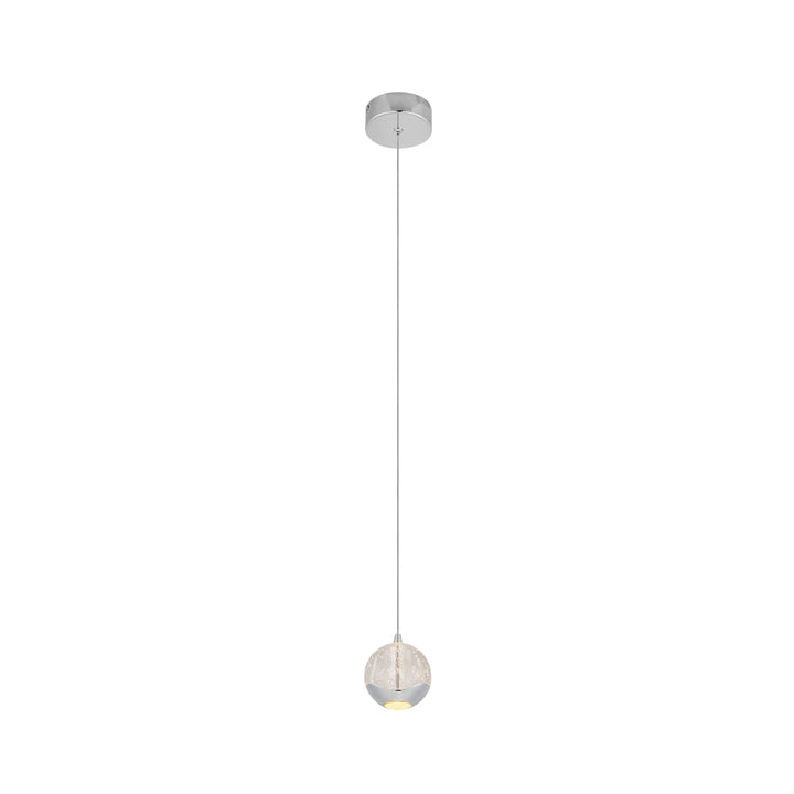 Telbix Segovia 1 Light LED Pendant | Chrome