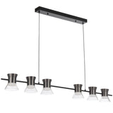 Telbix Tipico 6 Light LED Pendant Light | Gun Metal