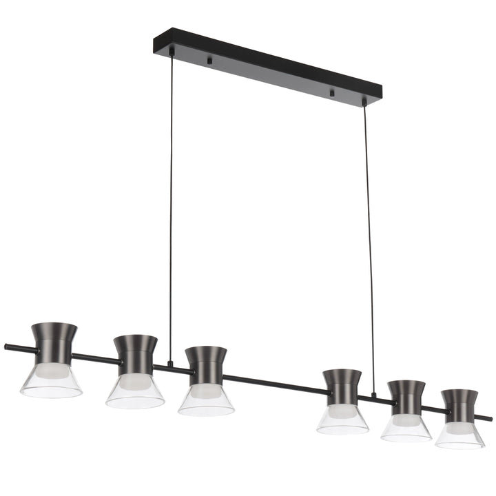 Telbix Tipico 6 Light LED Pendant Light | Gun Metal