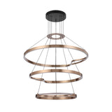 Telbix Ostrom 3 Tier Warm White LED Pendant | Coffee gold