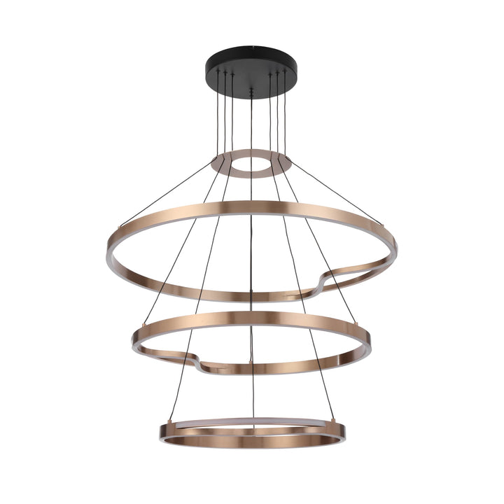 Telbix Ostrom 3 Tier Warm White LED Pendant | Coffee gold