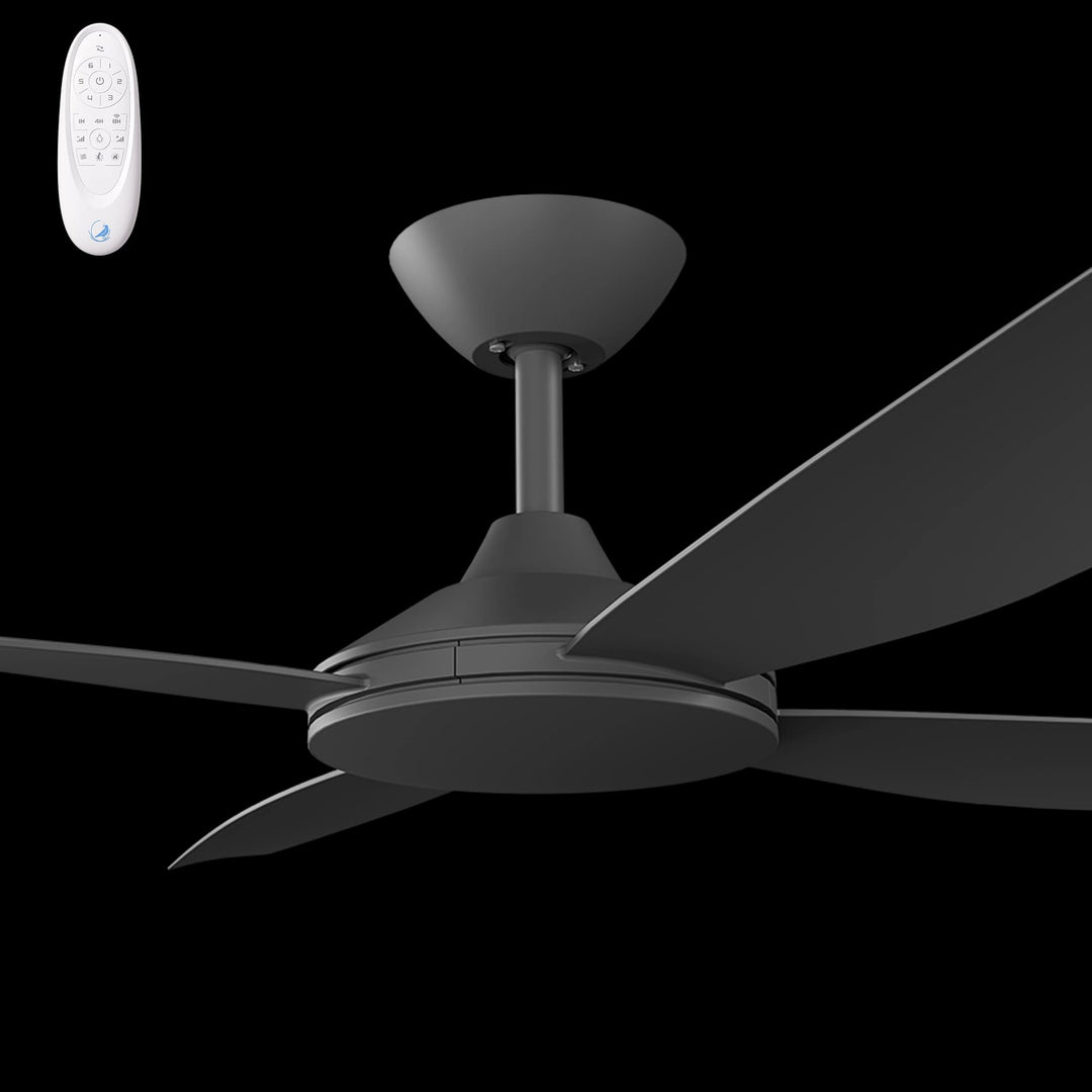 Calibo Vanga 52" DC Smart Ceiling Fan with Remote Control | Black
