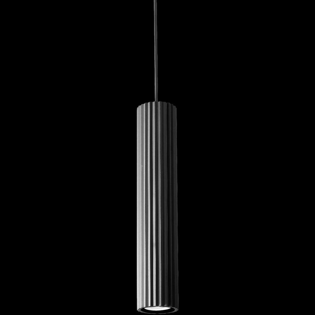 Calibo Canary Fluted 300mm Pendant | Black