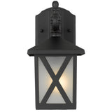 Telbix Eldon Outdoor Wall Light | Black