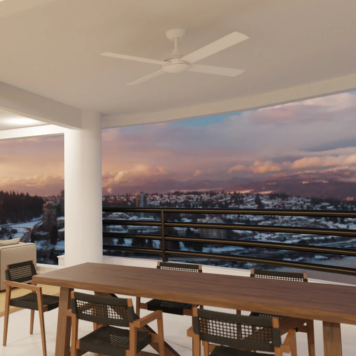 Calibo Kestrel 52" (1320mm) Indoor/Outdoor DC Ceiling Fan with Remote | White