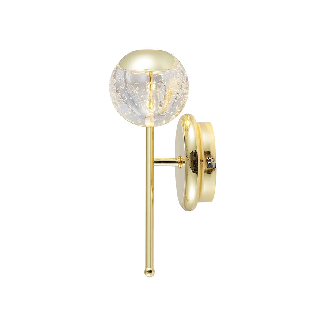 Telbix Segovia 1 Light LED Wall Light | Gold