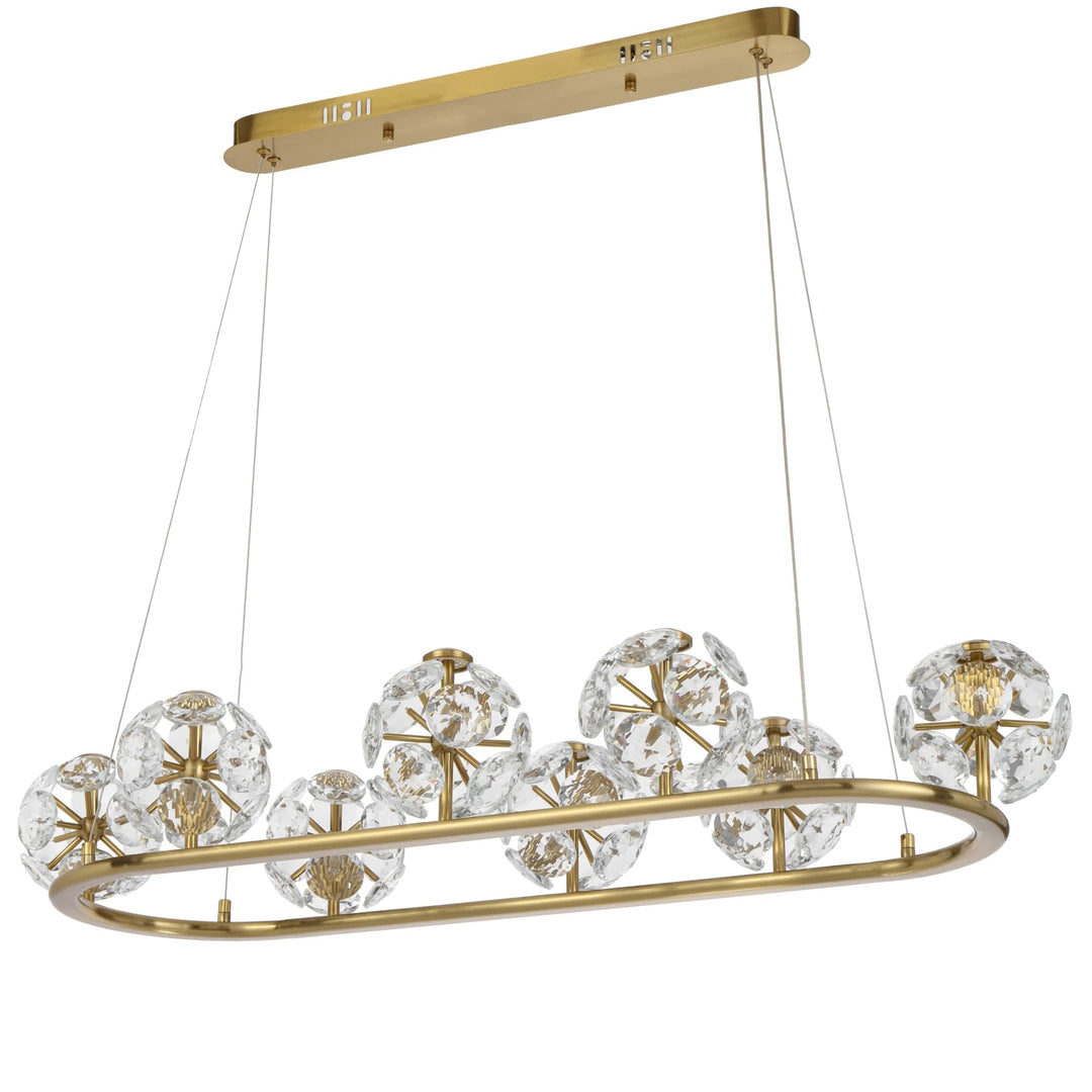 Telbix Catania 8 Light Pendant Light | Antique Gold