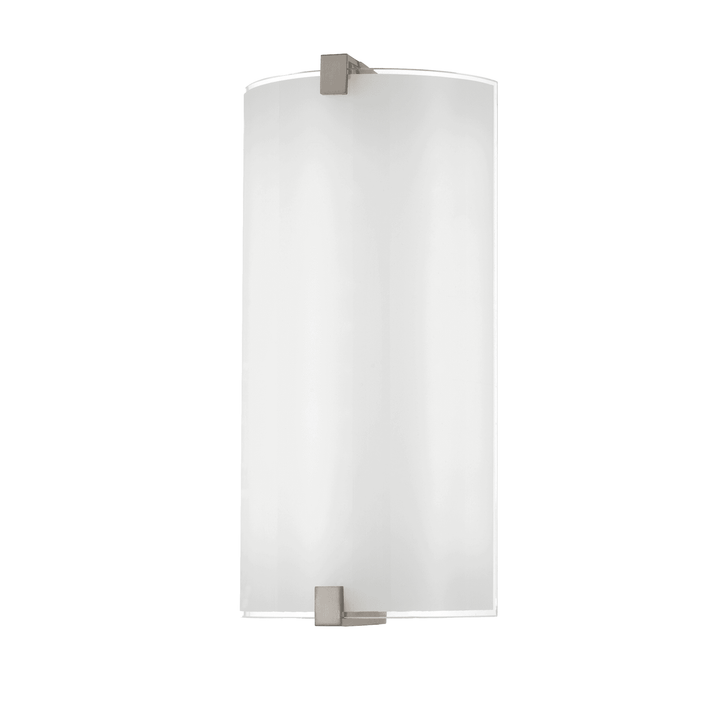 Telbix Arla LED CCT Wall Light | Frosted Glass and Nickel