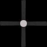 Calibo Kestrel 48" (1220mm) Indoor/Outdoor DC Ceiling Fan with 18W CCT LED Light & Remote | Black