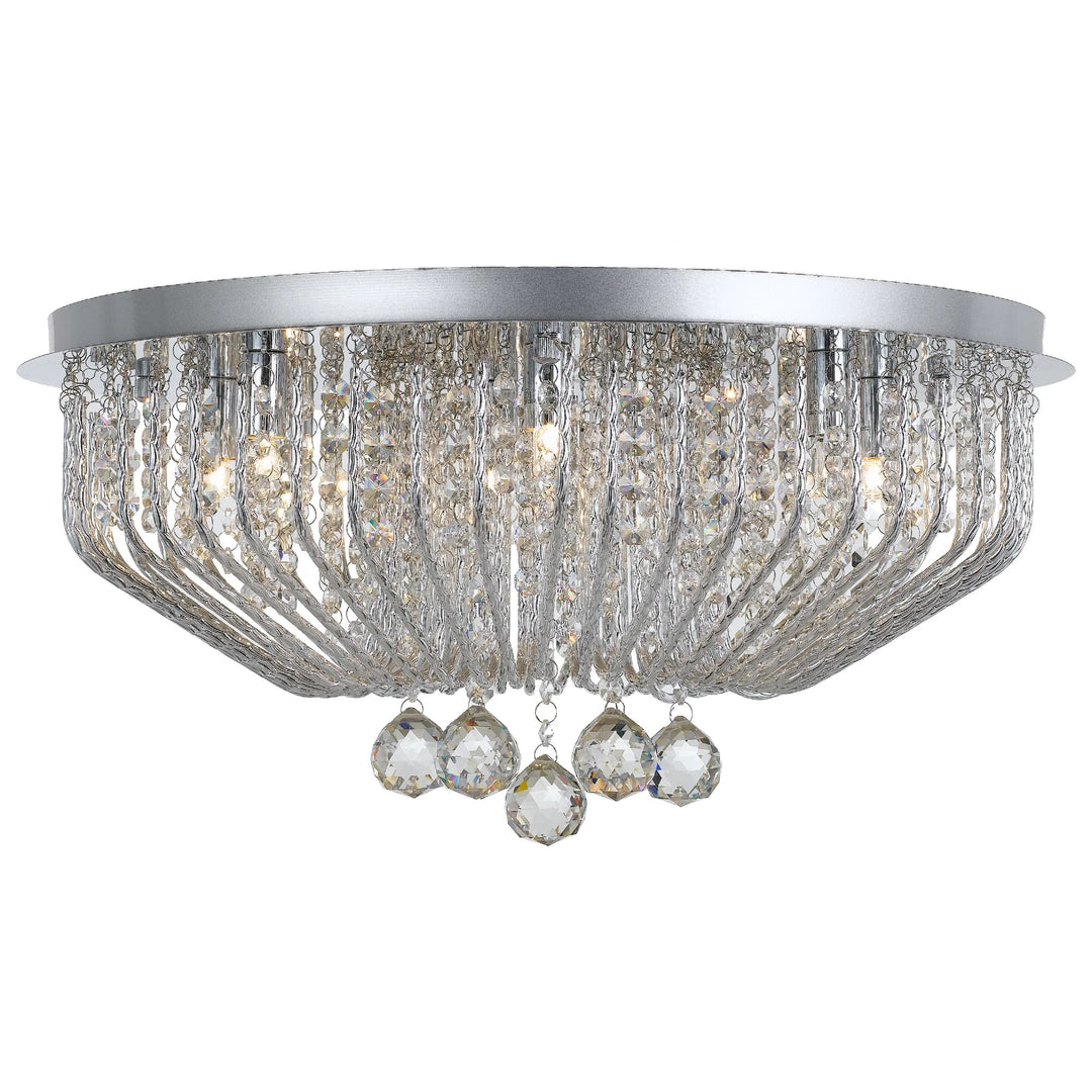 Telbix Pintor 9 Light Crystal CTC Light | Chrome