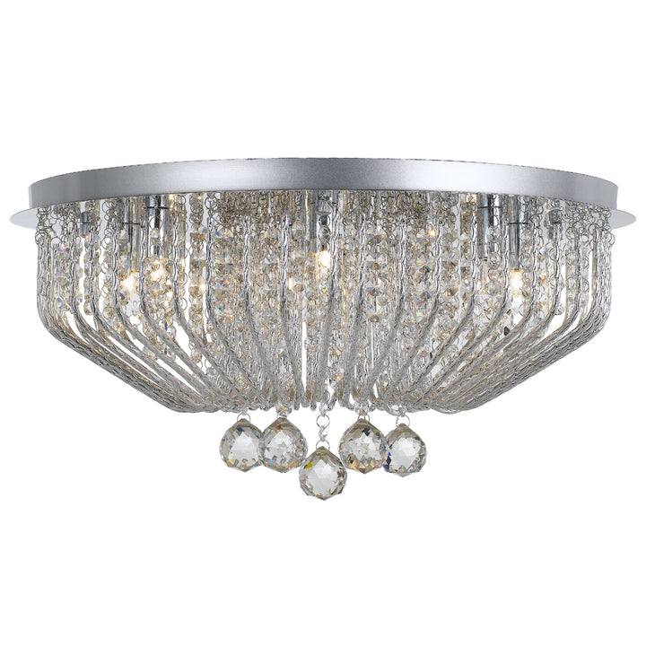 Telbix Pintor 9 Light Crystal CTC Light | Chrome
