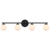 Telbix Moran 4 Light Vanity Light | Black