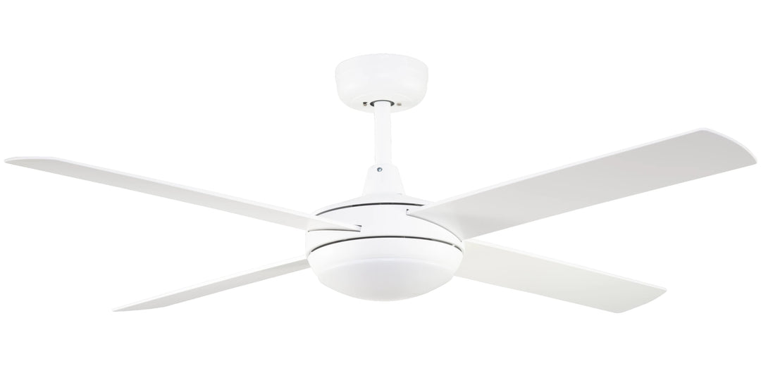 Fanco 52" Smart Eco Silent Deluxe DC Ceiling Fan With 18W CCT LED Light & Remote | White