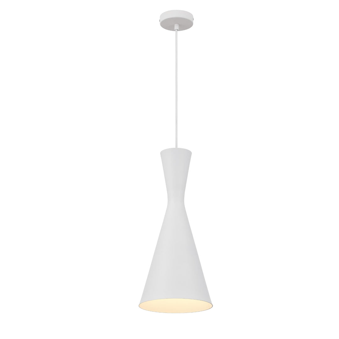 Telbix Flero White Pendant Light (E27) | Large