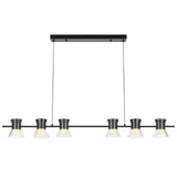 Telbix Tipico 6 Light LED Pendant Light | Gun Metal