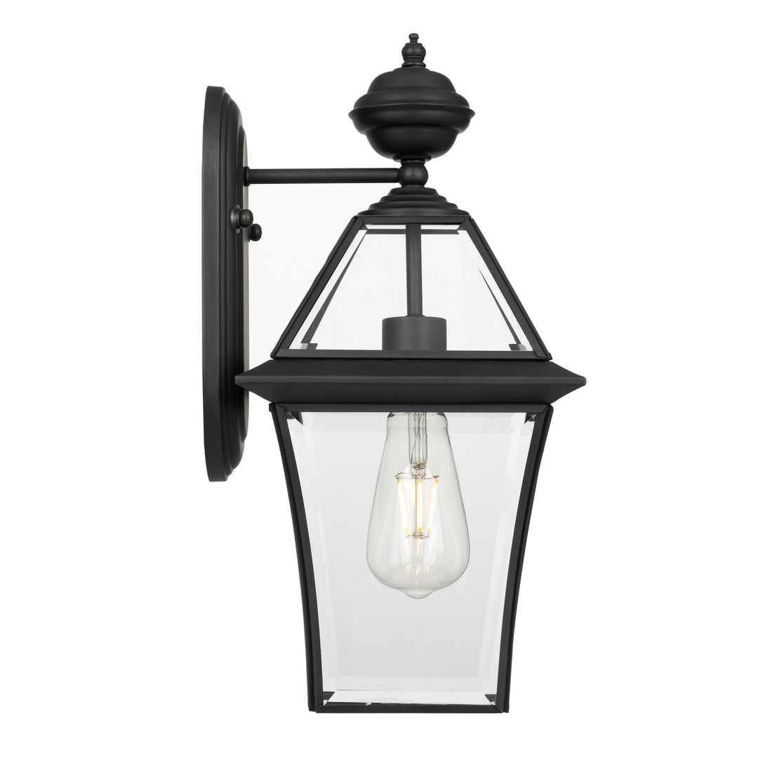 Telbix Rye 20 Traditional Solid Brass Exterior Wall Light (E27) | Black