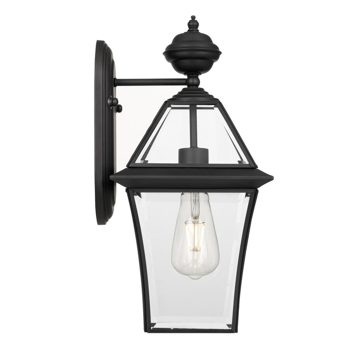 Telbix Rye 20 Traditional Solid Brass Exterior Wall Light (E27) | Black