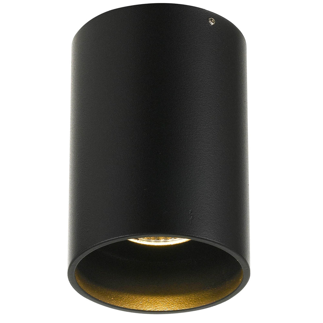 Telbix Keon Black 20W Dimmable Surface Mounted LED Downlight | Cool White