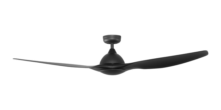 Fanco Horizon 64" Smart DC Indoor/Outdoor Ceiling Fan with Remote and Wall Controller | Black