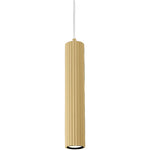 Calibo Canary Fluted 300mm Pendant | Brass - Dubbo Lighting Centre