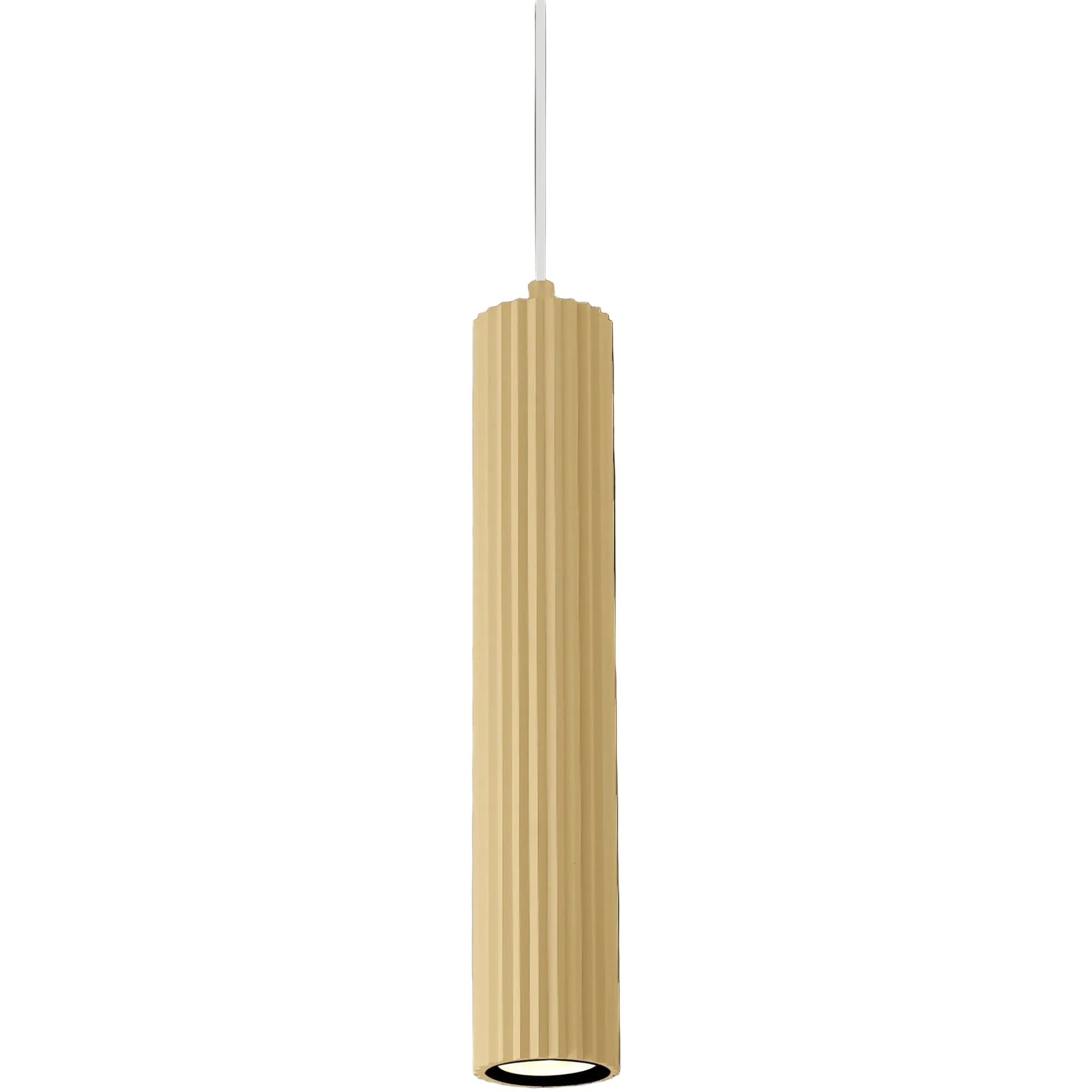 Calibo Canary Fluted 300mm Pendant | Brass - Dubbo Lighting Centre