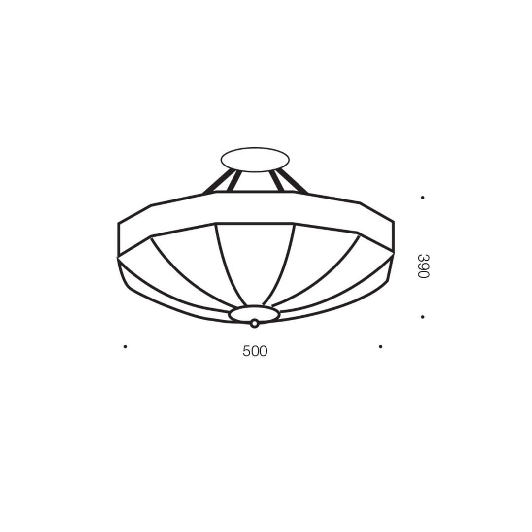Telbix James 4 Light CTC Light (E27) | Antique Brass and Frosted Glass