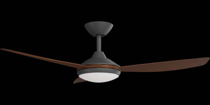 Calibo Condor 48" DC Smart Ceiling Fan with LED Light and Remote Control | Black and Koa