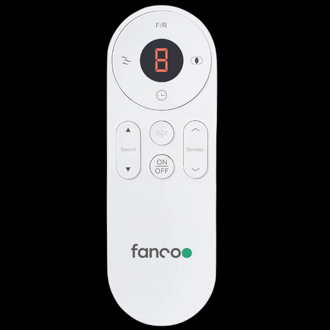 Fanco Horizon Smart 64" DC Ceiling Fan with Wall Control and Remote | White