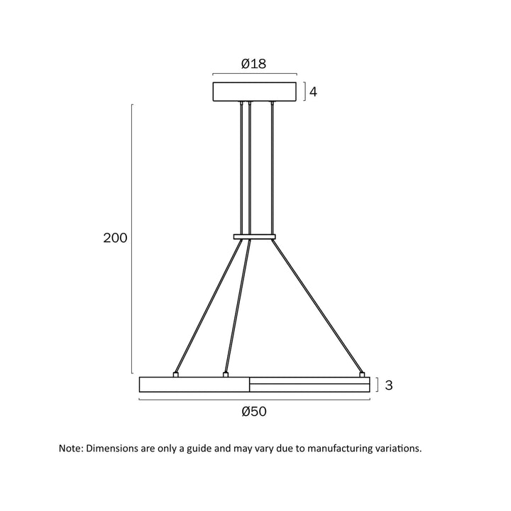 Telbix Ostrom Warm White LED Pendant | Small