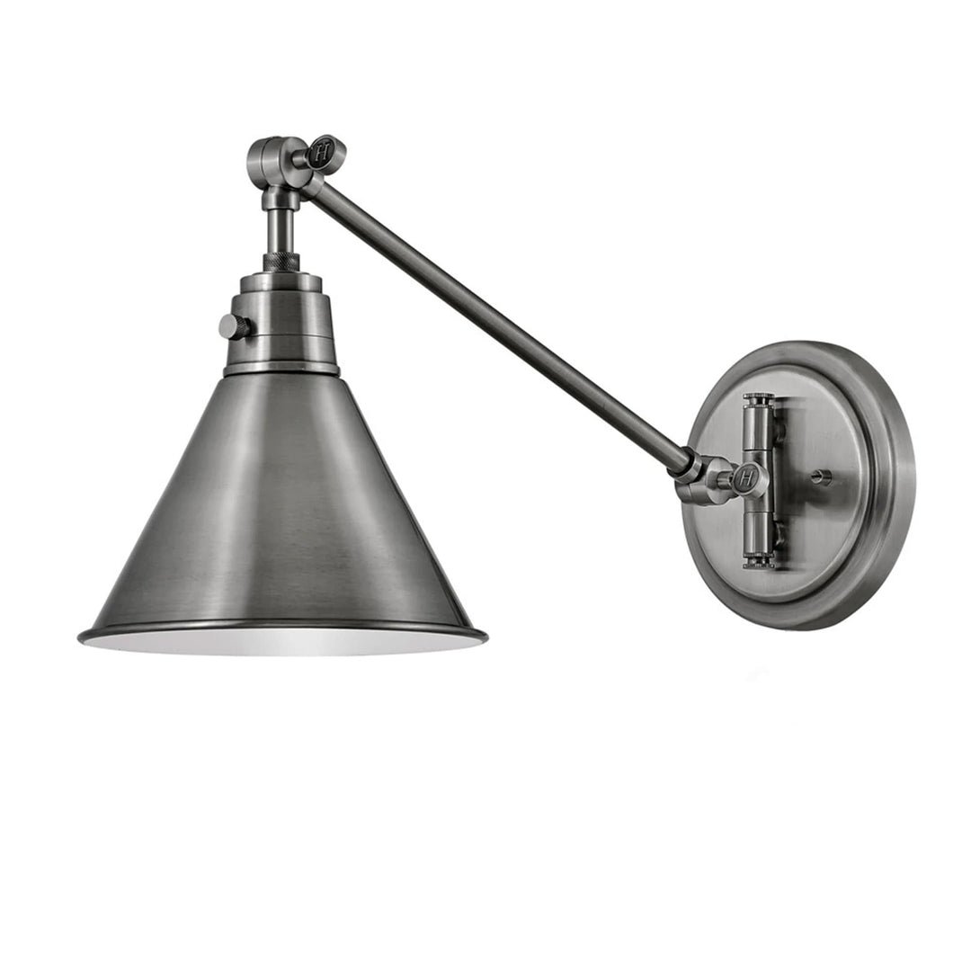 Hinkley Vintage Small Swing Adjustable Wall Sconce (E27) | Antique Polished Nickel