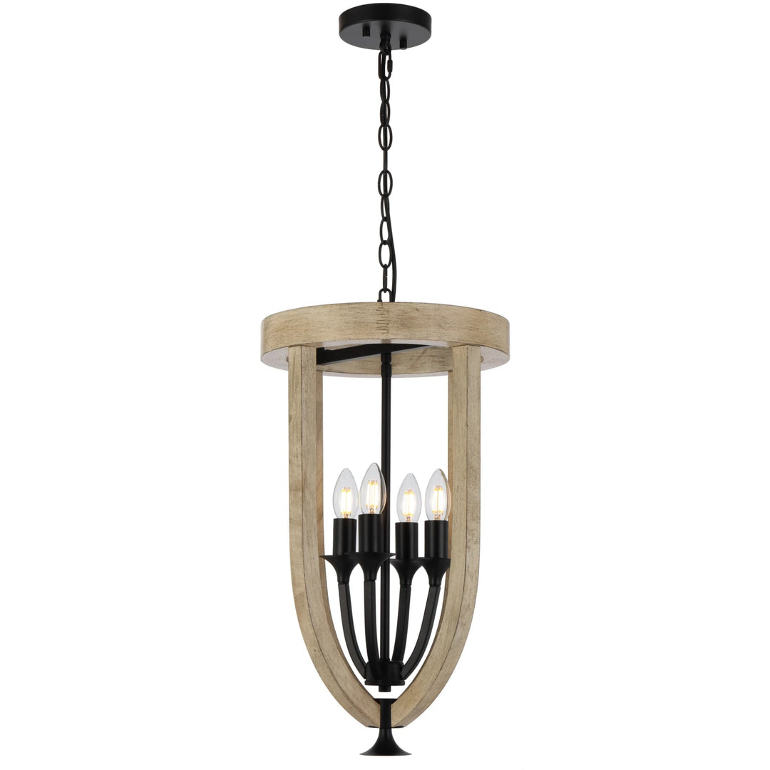 Telbix Black Hosley Pendant Light | 4 Light
