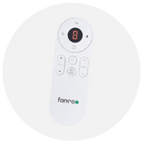 White Fanco Eco Silent DC Ceiling Fan With Remote - 2021 Model | 52"