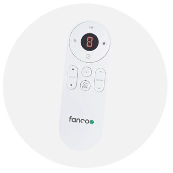 White Fanco Eco Silent DC Ceiling Fan With Remote - 2021 Model | 52"
