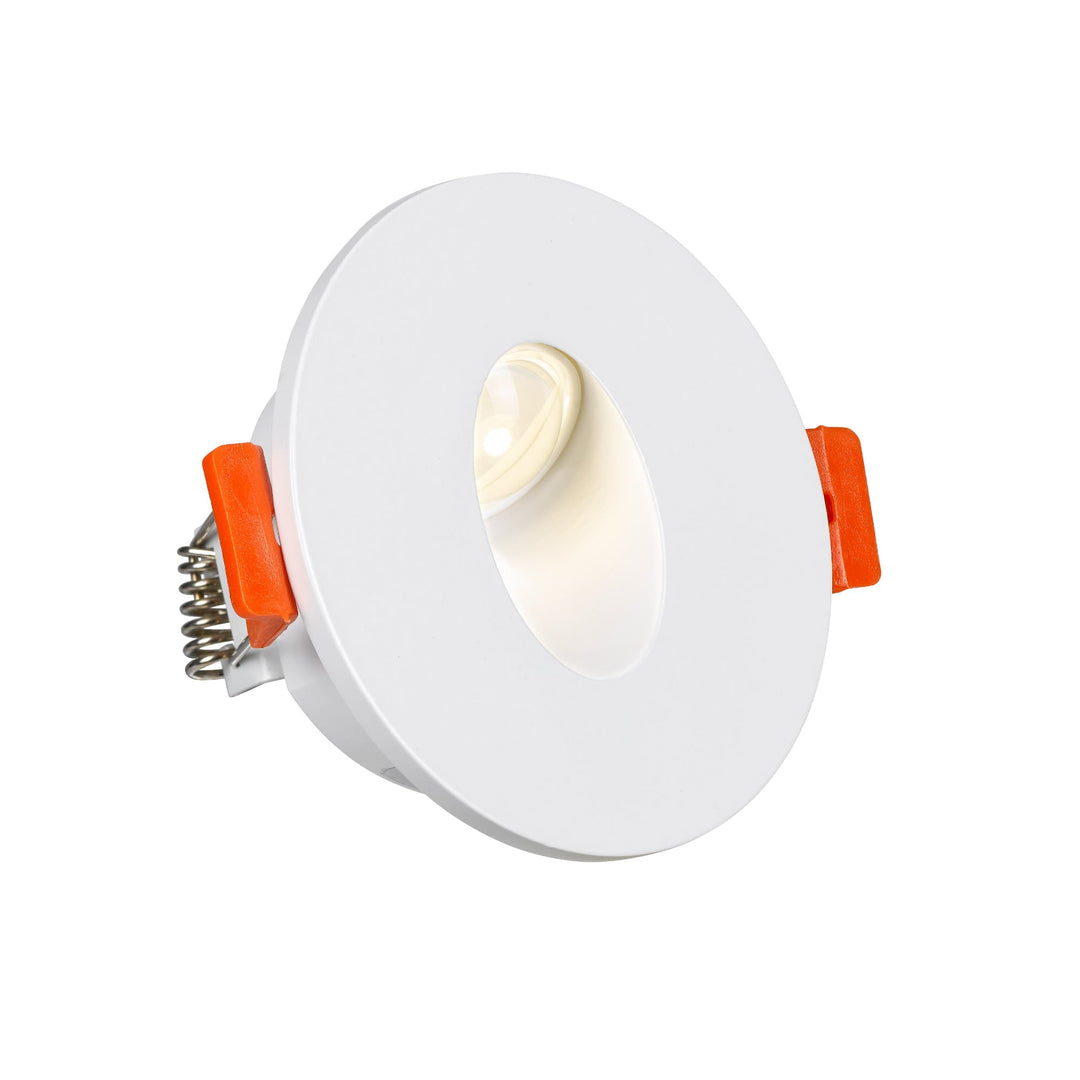 Telbix Snap Round LED Indoor Stair Light | White