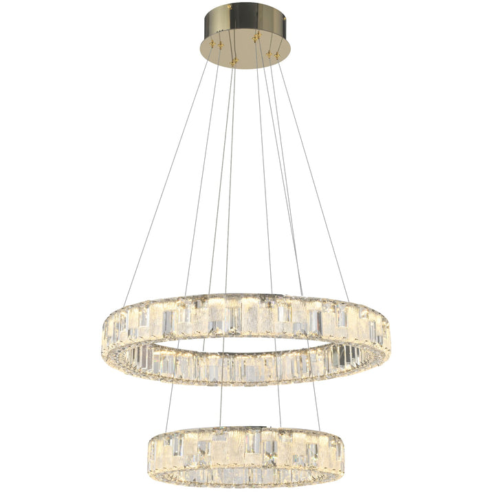 Telbix Rias 2 Tier Pendant Light | Gold