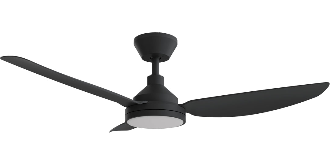 Calibo Sora 52" DC Ceiling Fan with LED Light, Wall Control and Remote | Black