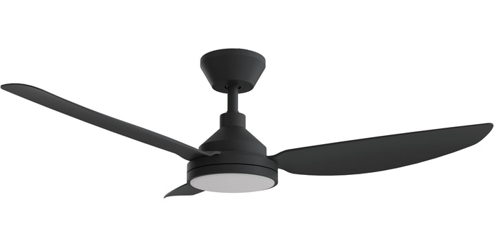 Calibo Sora 52" DC Ceiling Fan with LED Light, Wall Control and Remote | Black
