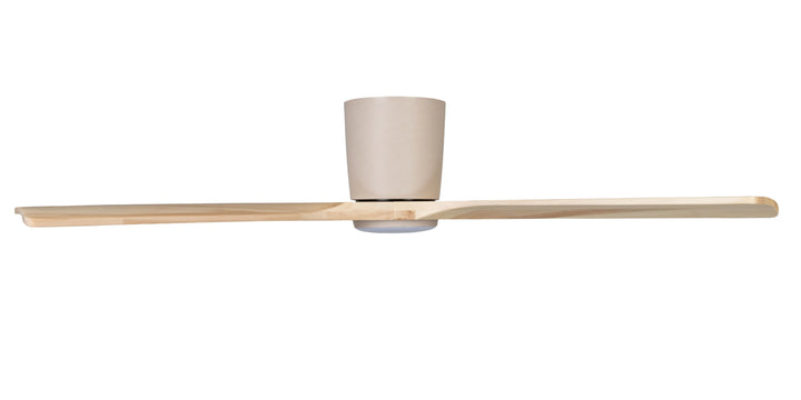 Fanco Gaia 48" DC Ceiling Fan with 22W Dimmable CCT LED Light and Remote | Natural Timber
