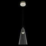Calibo Skua Artisan Glass Tricolour LED Pendant | Brushed Nickel