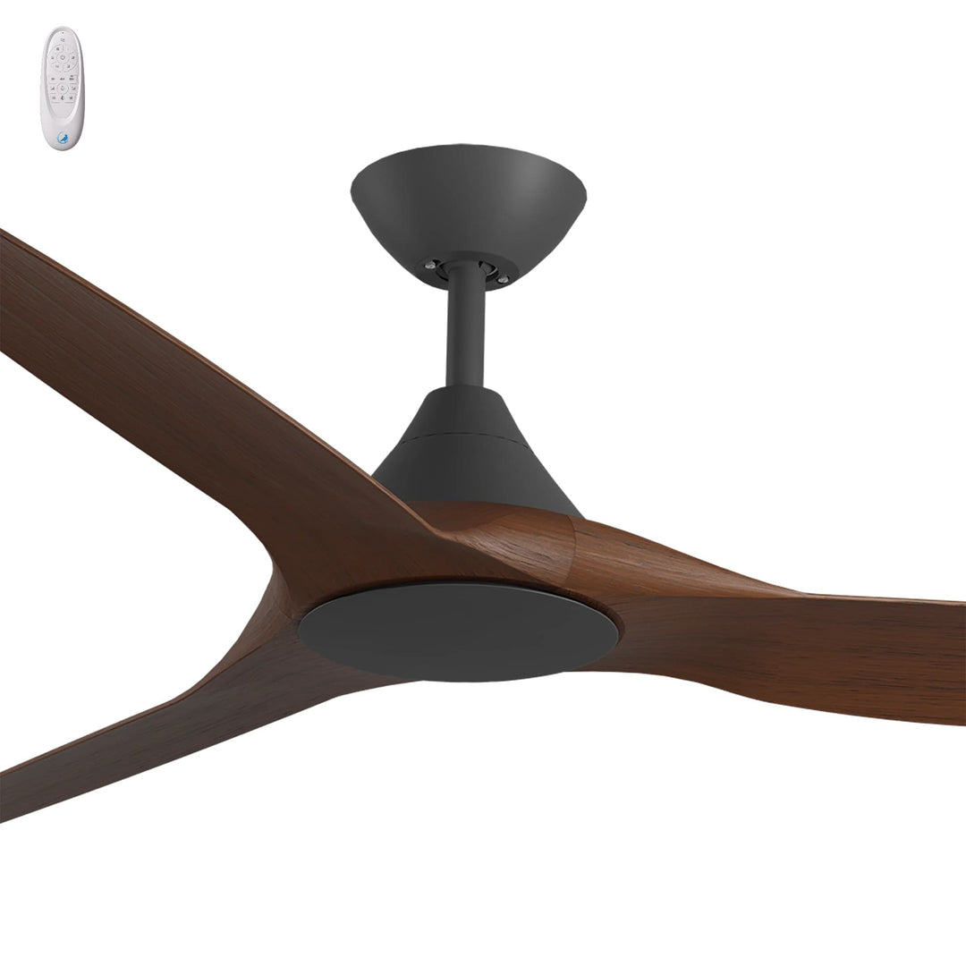 Calibo Smart CloudFan 60" (1520mm) ABS Energy Efficient DC Ceiling Fan and Remote | Black & Koa